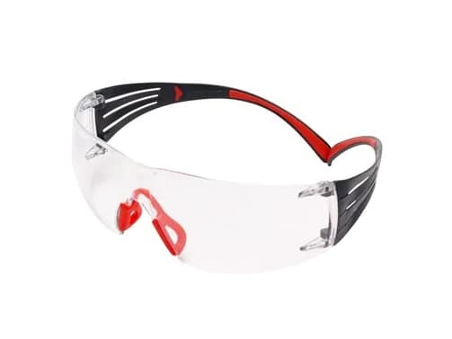 3M SF401SGAF-RED Overbrille Anti-beslagsbeskyttelse Rød, Grå DIN EN 166, DIN EN 170, DIN EN 172