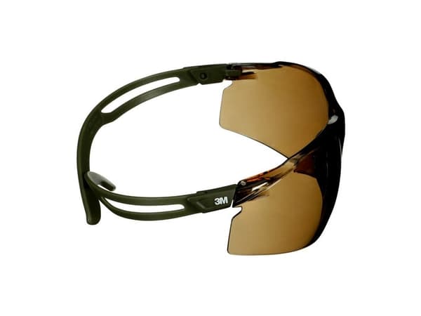 3M SF505SGAF-DGR-EU, Skyddsglasögon, Monteringsarbete, Bygg/renovering, Sliparbete, Kemiarbete, Alla, Oliv, Brun, Polykarbonat