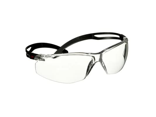 3M SF501AF-BLK, Vernebriller, Monteringsarbeid, Konstruksjons-/renoveringsarbeid, Støvarbeid, Slipearbeid, Turning/routing..., Alle kjønn, Sort, Gjen