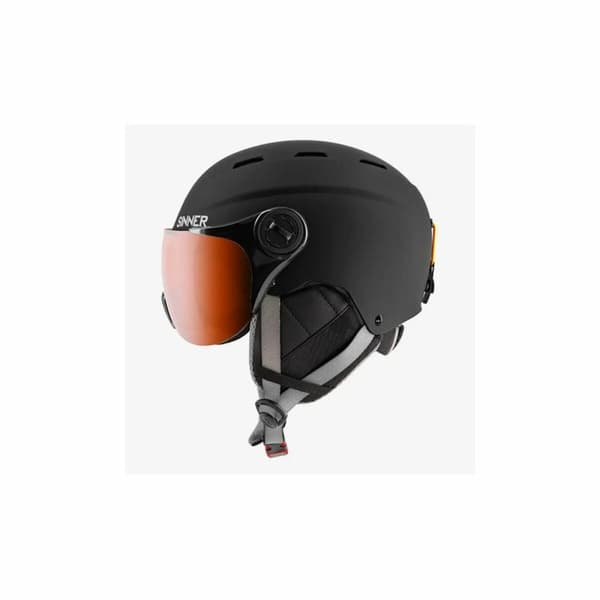 Skihjelm Sinner Typhoon Visera Sort Unisex 59-61 cm