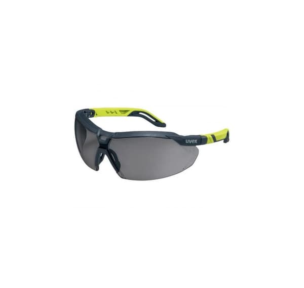 Vernebrille Uvex i-5, grå linse, antrasitt/lime