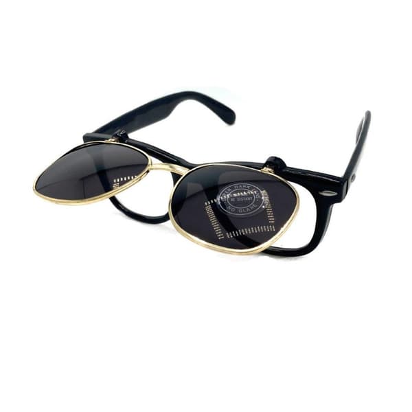Glasses / Sunglasses black with gold
