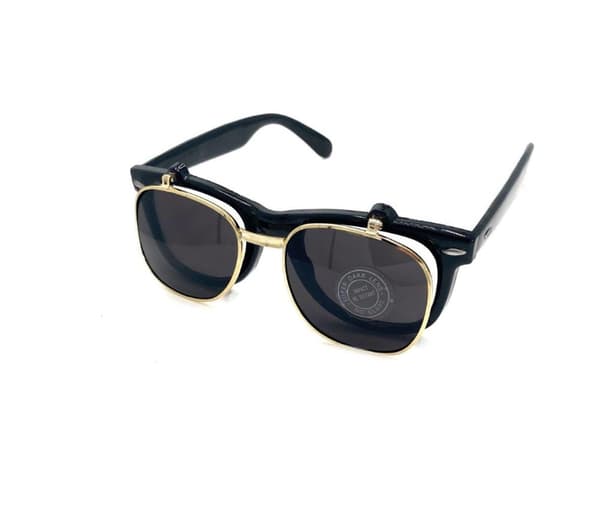Glasses / Sunglasses black with gold