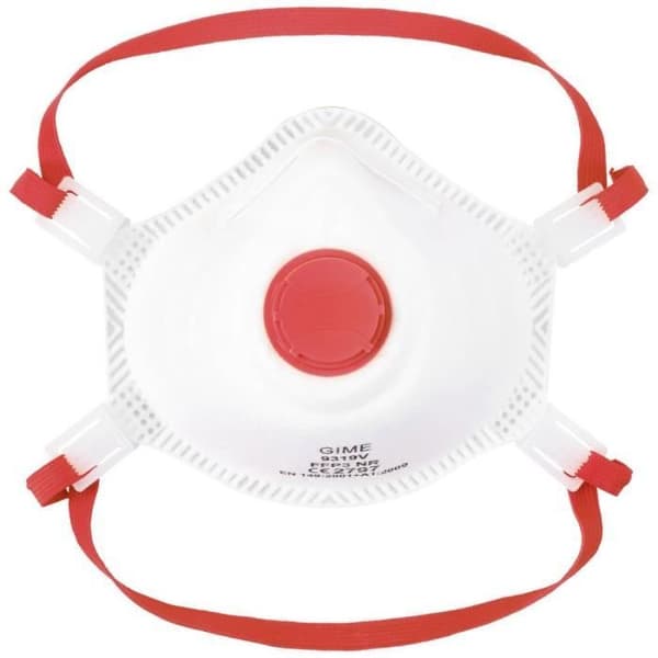 GIME 2575496 Findammmask med FFP3 ventil 10 st DIN EN 149:2001 + A1:2009