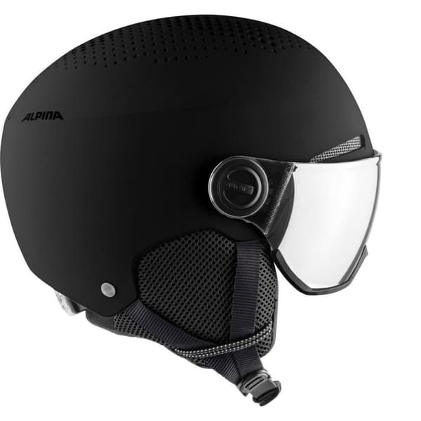 Skidhjälm Alpina Arber Visor Q Lite Svart Svartvit 54-58 cm