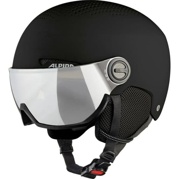 Skidhjälm Alpina Arber Visor Q Lite Svart Svartvit 54-58 cm
