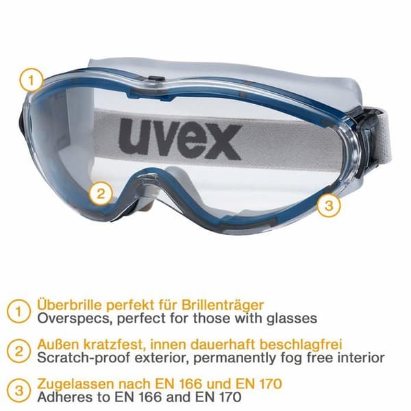 Uvex - 9302600 - 9306 pel-mele - 600 Skyddsglasögon