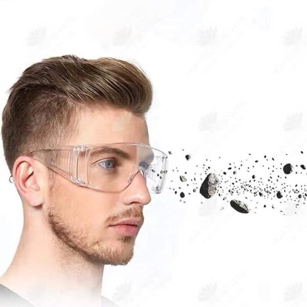 HTBE® Skyddsglasögon Lab Chemistry Work DIY Anti - Fog Anti Dust Clear PVC Solid