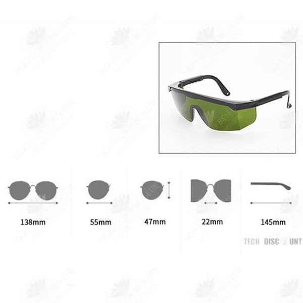 HTBE® Enhanced Skyddsglasögon med Pulse Technology för fullt UV-skydd Bekväm nylon P-design