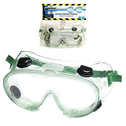 Skyddsglasögon - WOLFPACK - En166 med ventiler - Polykarbonat - Blandat - Neutrala glas