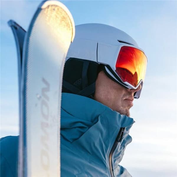 Skihjelm Salomon L47616300 Hvid Grå Unisex