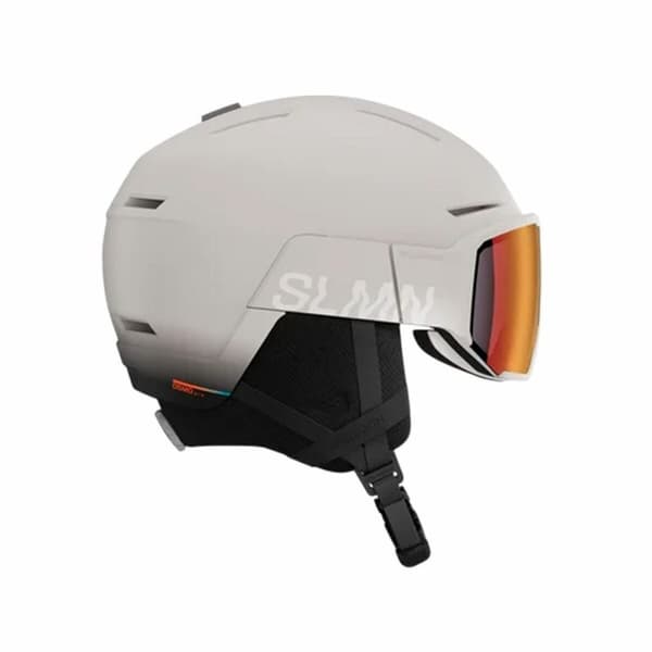 Skihjelm Salomon L47616300 Hvid Grå Unisex