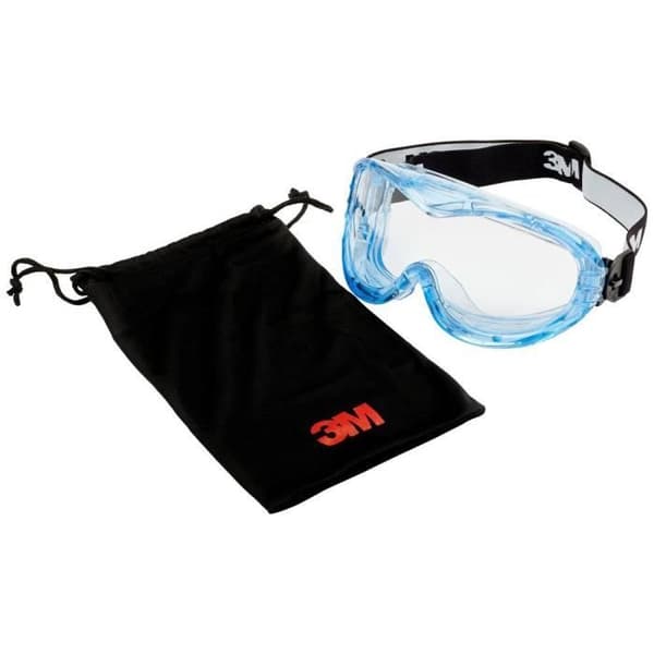 Heltäckande glasögon - 3M - Fahrenheit - Repzyddskydd - Blå färg - Unisex