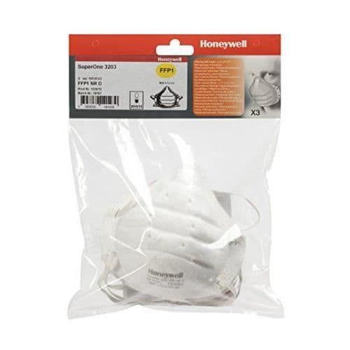 Honeywell PSS FFP1 utan ventil Superone 3203 Påse med 3 masker - 1014143