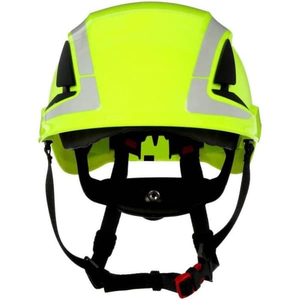 3M X5014V-CE skyddshjälm med UV-sensor, reflekterande, fluorescerande grön ventilation