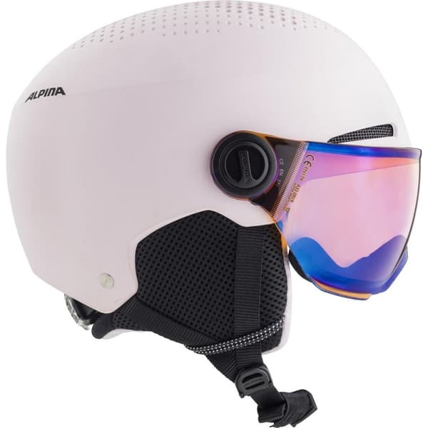 Skihjelm Alpina Zupo Visor Q Lite Pink Monochrome 51-55 cm
