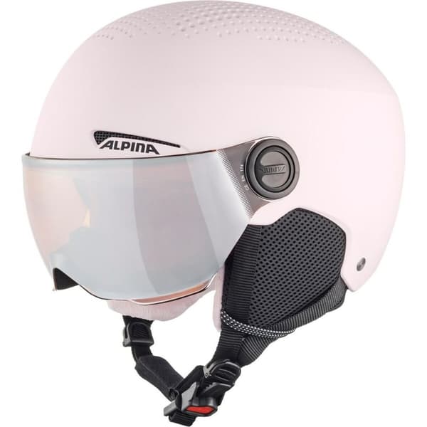 Skihjelm Alpina Zupo Visor Q Lite Pink Monochrome 51-55 cm