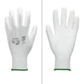 Miniatyrbillede 2 af 3: ECD Germany 36 par PU arbejdshandsker, størrelse 11-XXL, farve hvid, mekanik handsker, arbejdshandsker Nylon Have, Builders, mekanik handsker