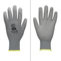 Miniatyrbillede 2 af 5: ECD Germany 48 par PU arbejdshandsker, størrelse 8-M, farve grå, mekanik handsker, arbejdshandsker Nylon Have, Builders, mekanik handsker