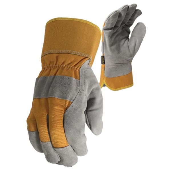 Stanley Unisex Voksen vinter Rigger Handsker Grey/Yellow One Size