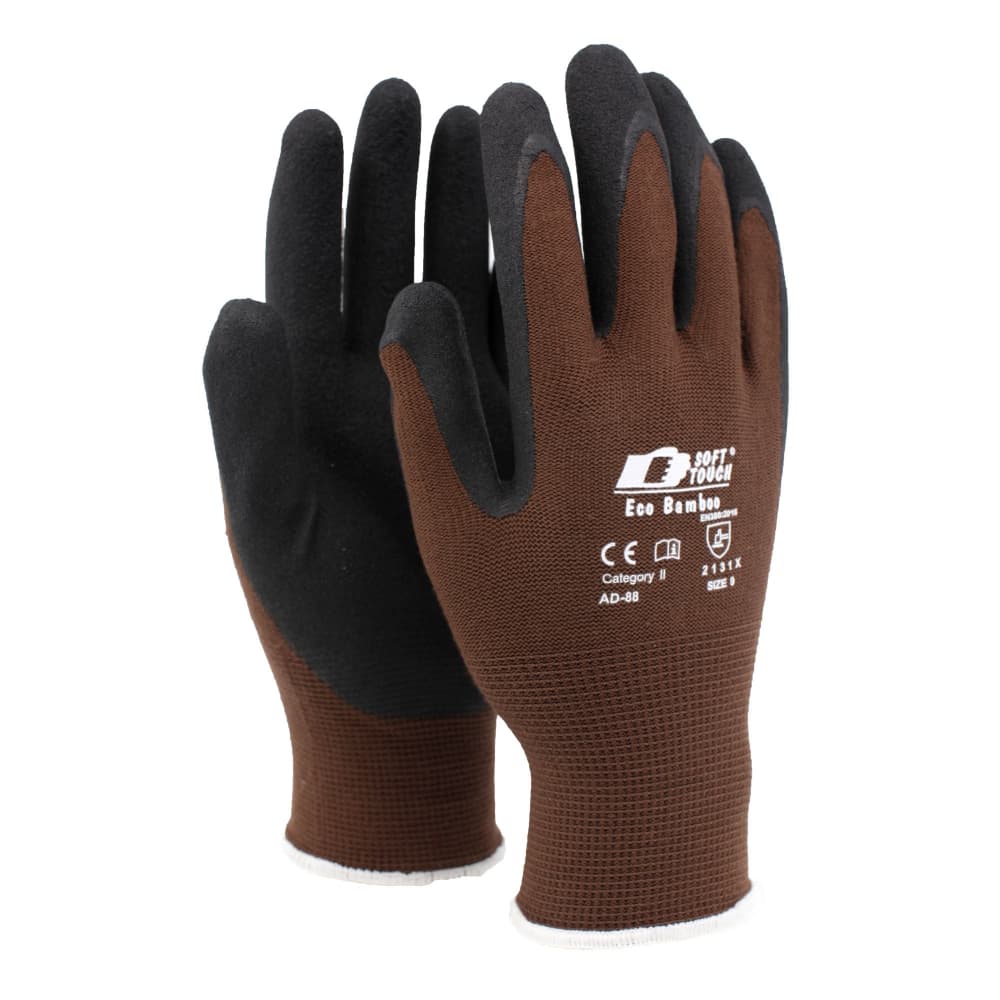 Soft Touch® Eco Bamboo AD-88 Stickade handskar, Sport & Fritid - Trädgård