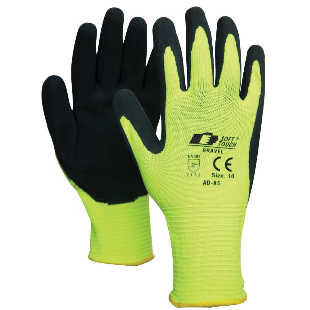 Soft Touch® Gravel Varsel AD-85 Stickade handskar