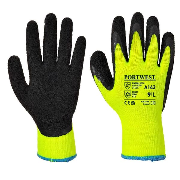 Portwest Unisex voksen A143 Thermal Soft Grip handsker til voksne