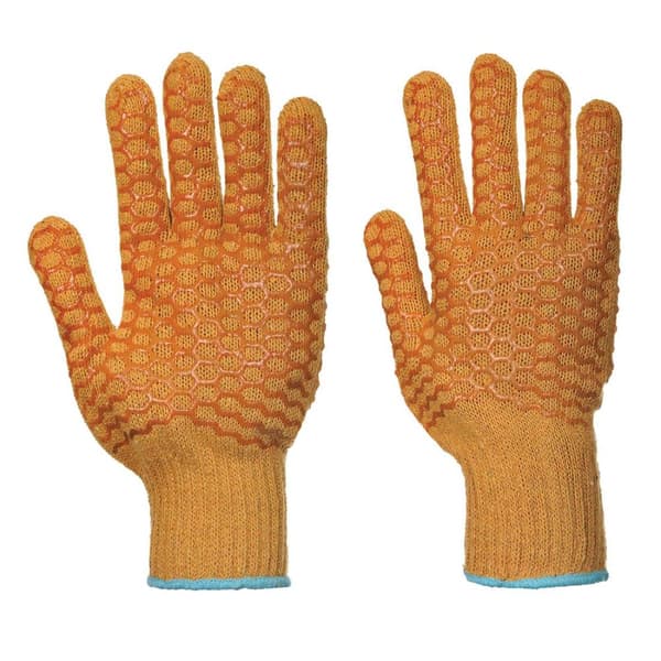 Portwest Unisex Adult Criss-Cross Grip Gloves Orange M