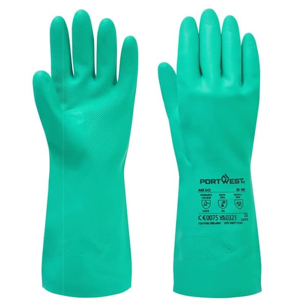Portwest Unisex A810 Nitrosafe kemikaliehandske til voksne A810