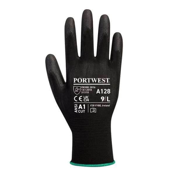 Portwest Unisex Adult A128 PU Palm Grip Gloves