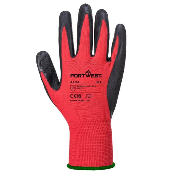Portwest Unisex voksen A174 Latex Grip handsker til voksne