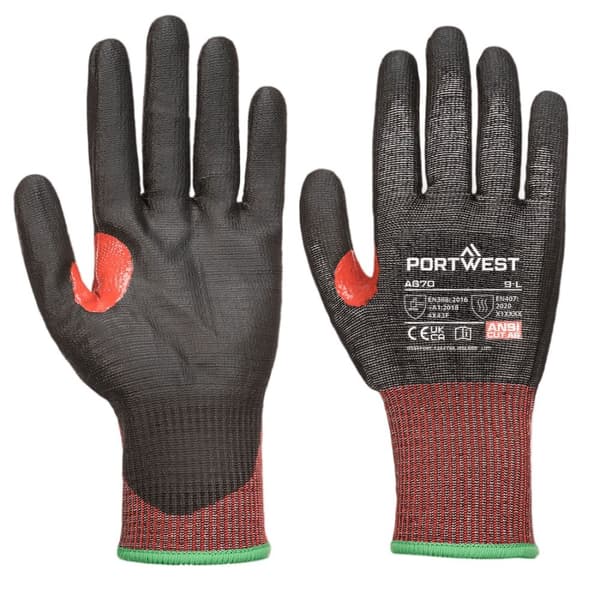 Portwest Unisex A670 CS F13 PU skærefast handsker til voksne A670 CS F13
