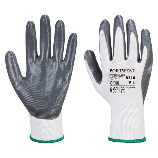 Portwest Unisex Adult A310 Flexo Nitrile Grip Gloves
