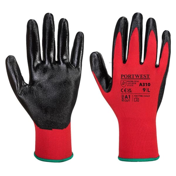 Portwest Unisex voksen A310 Flexo Nitrile Grip Handsker