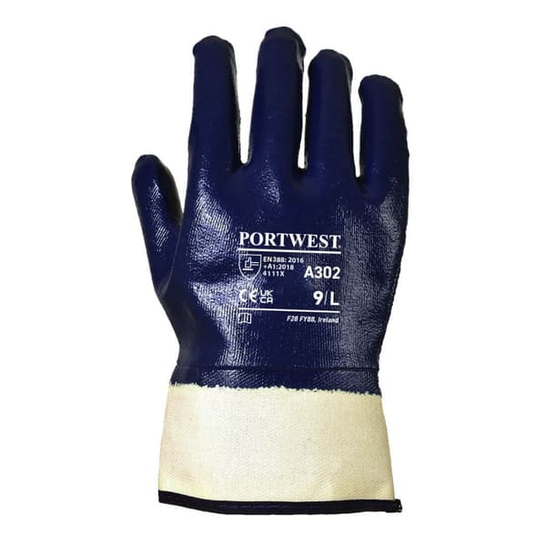 Portwest Unisex A302 nitril sikkerhedshandsker til voksne
