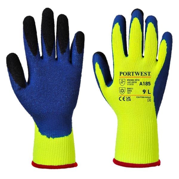 Portwest Unisex A185 Duo-Therm Grip Gloves för vuxna A185