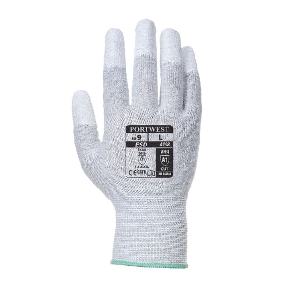 Portwest Unisex voksen A198 PU fingerspidshandsker med greb til voksne
