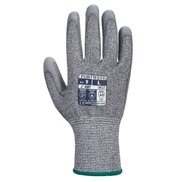 Portwest Unisex voksen A622 MR PU PU håndflade skærefast handsker