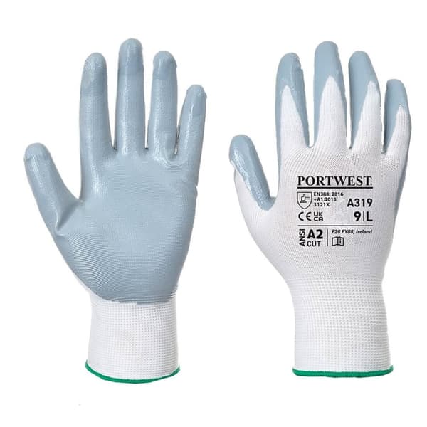 Portwest Unisex A319 Flexo Nitrilhandsker med greb til voksne
