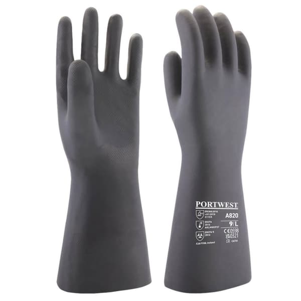 Portwest Unisex voksen A820 Neopren kemikaliehandske i neopren til voksne