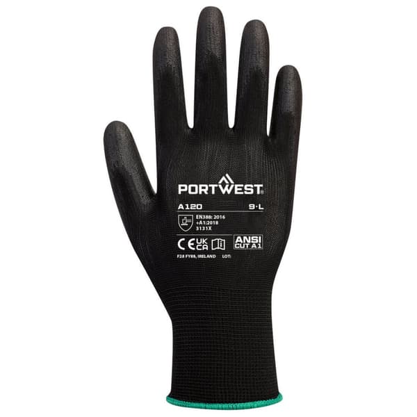 Portwest A120 PU Palm Grip Gloves