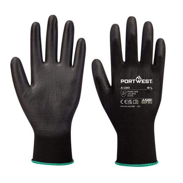Portwest A120 PU Palm Grip Gloves