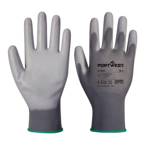 Portwest A120 PU Palm Grip Gloves