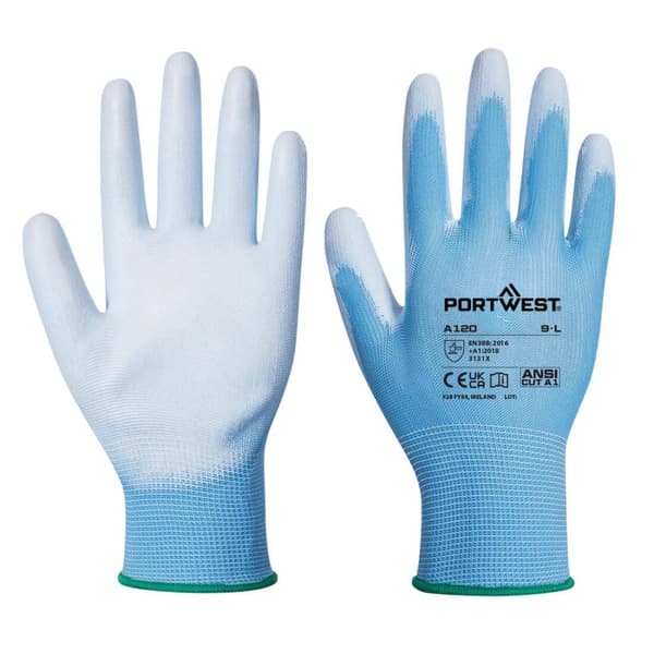 Portwest A120 PU-handsker med håndfladegreb