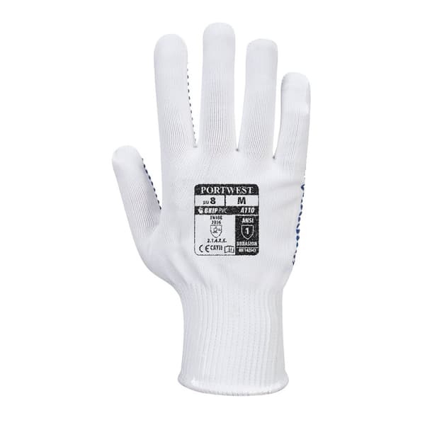 Portwest Unisex Adult A110 Polka Dot Grip Gloves