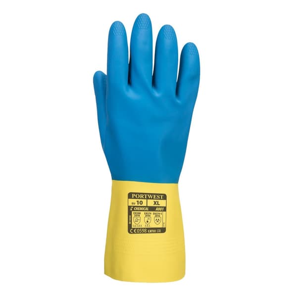 Portwest Unisex voksen dobbelt dyppet latexhandske til voksne