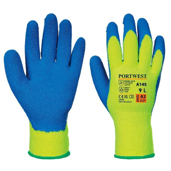 Portwest A145 Grip handsker Yellow/Blue XXL