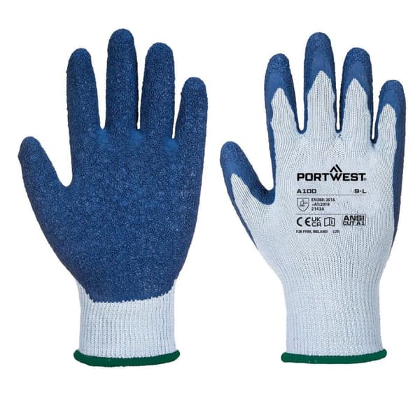 Portwest A100 Latex Grip Gloves