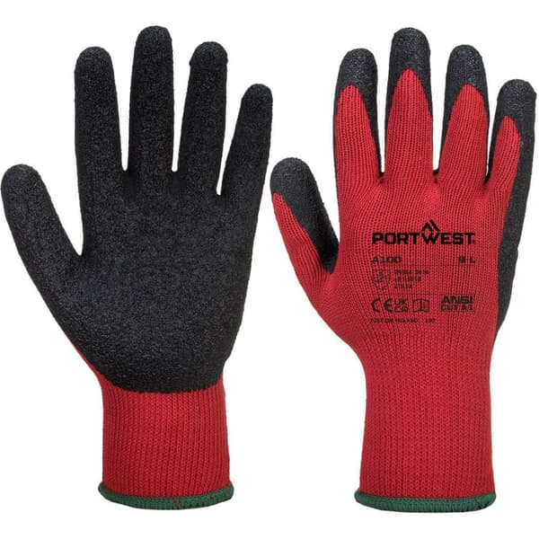 Portwest A100 Latex Grip Gloves