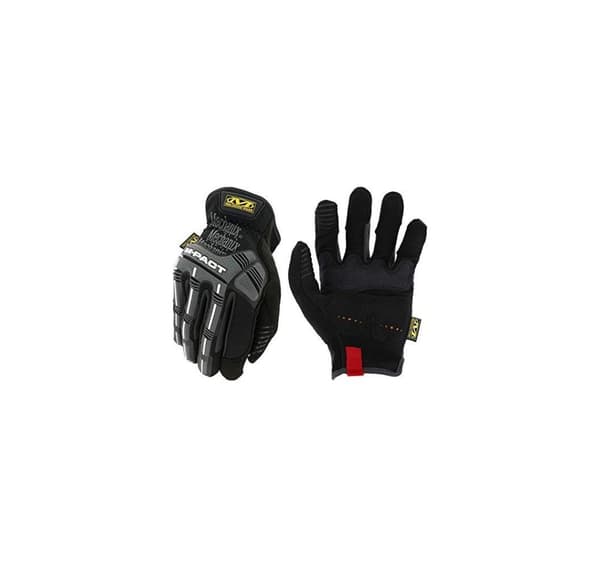 Käsineet Mechanix M-Pact® avoin ranneke Musta/harmaa XL